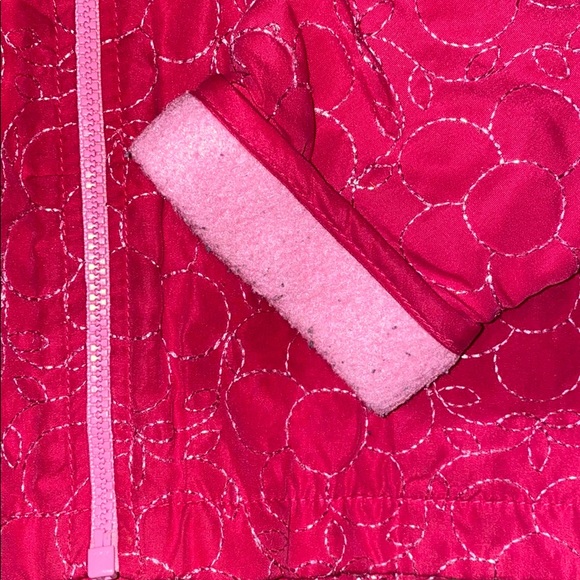 Okie Dokie Fleece Lined Embroidered Pink Jacket - Picture 2 of 4